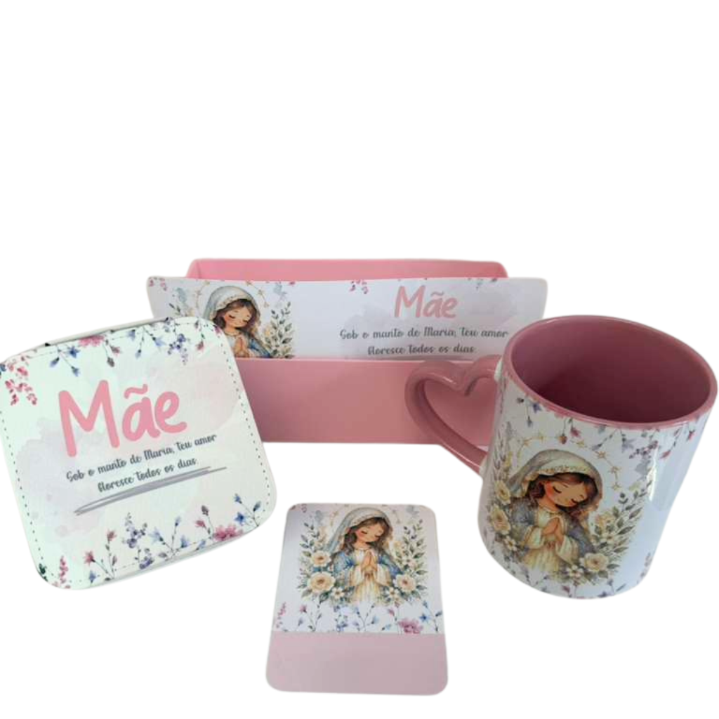Kit Presente Mãe – Sob o Manto de Maria