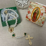 Our Lady of Guadalupe Rosary (green)
