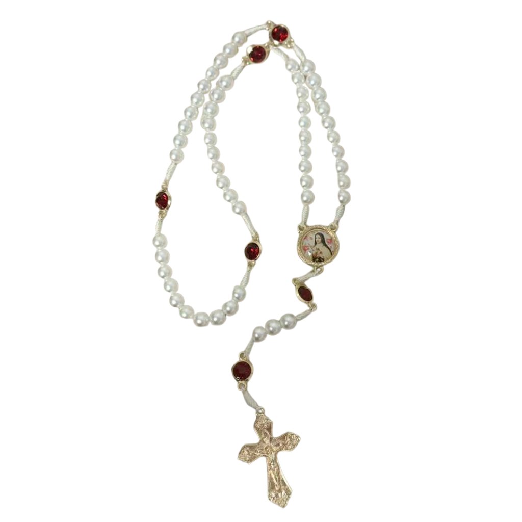 Saint Thérèse Rosary (red)