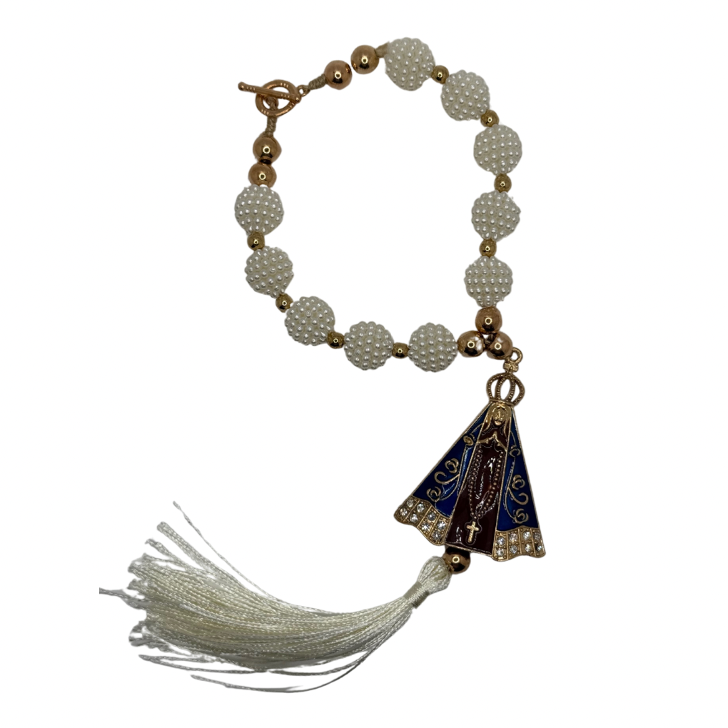 Car Stylized Pearls Our Lady of Aparecida Tenacity