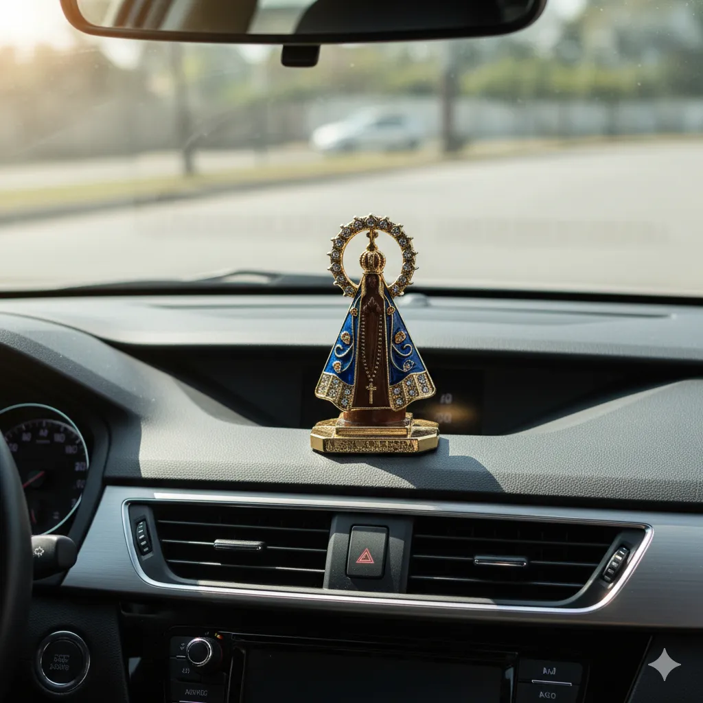 Santinha N. S. Aparecida Para Carro 5cm