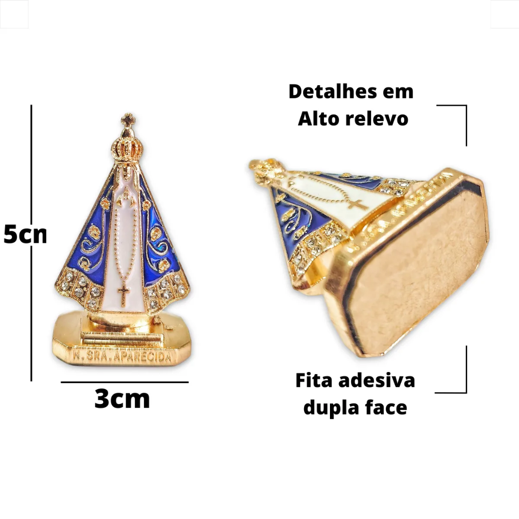 Imagem N. S. Aparecida Para Carro 5cm