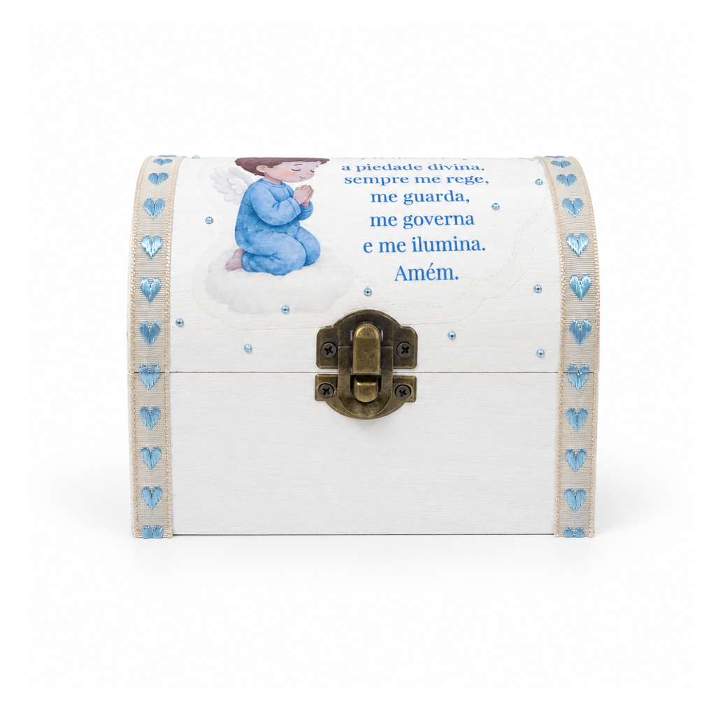 Baú Infantil Santo Anjo - Azul