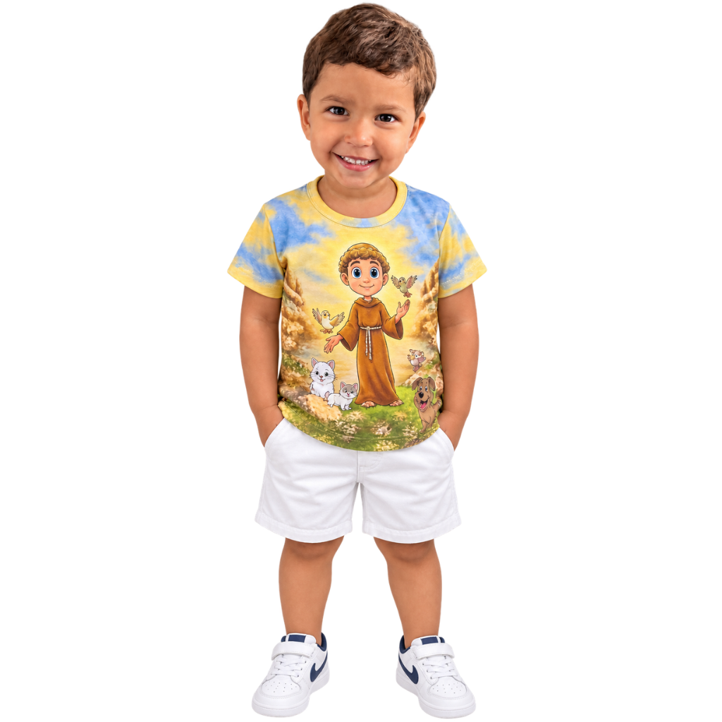 Camiseta Infantil São Francisco de Assis