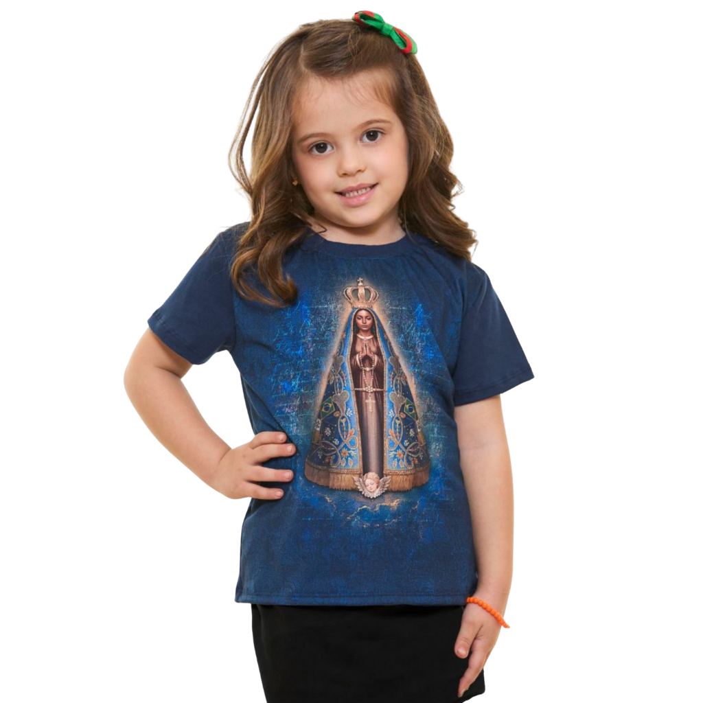 Camiseta Infantil Unissex Nossa Senhora Aparecida