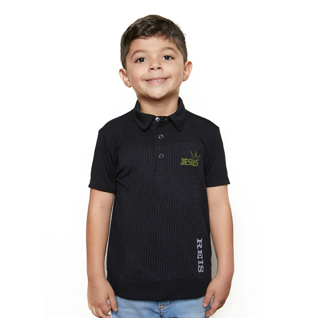 Children's Polo Shirt Jesus King of Kings 
