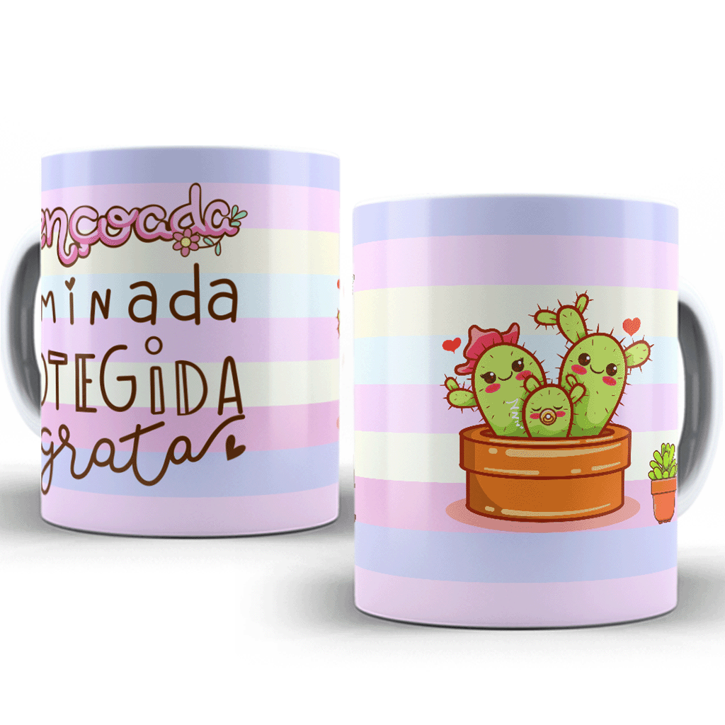 Caneca Abençoada, Mimada, Protegida e Grata – 11oz