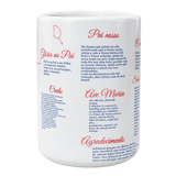 Caneca Guia de Oração do Santo Terço 15oz