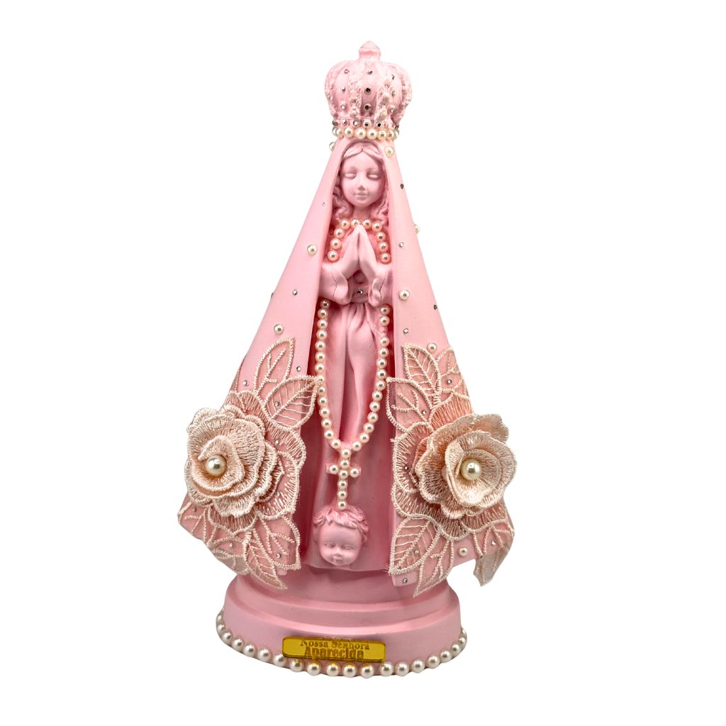Our Lady Aparecida Decorated Rose - 23cm