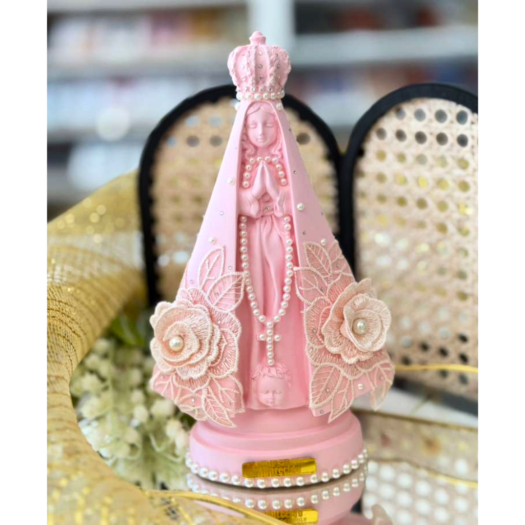 Our Lady Aparecida Decorated Rose - 23cm