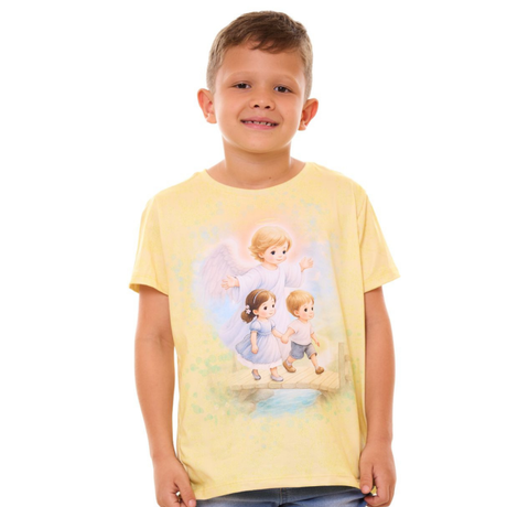 Camiseta Infantil Unissex Anjo da Guarda