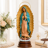 N.Sra. de Guadalupe Barroca (C/Auréola) 25cm Resina
