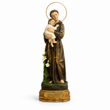 Santo Antônio 30cm Resina (C/ Auréola)