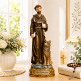 São Francisco  13cm Resina Tradicional