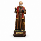 São Padre Pio com Estola 20 cm Resina