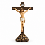 Crucifixo de Mesa 20cm Resina