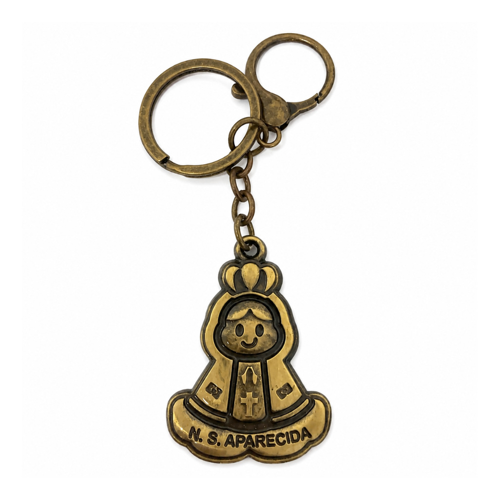 Chaveiro N. Sra. Aparecida Infantil - Dourado
