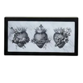 Sacred Hearts of Jesus, Mary, and Joseph Tabletop Block