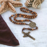 Terço São Bento De Madeira Imbuia