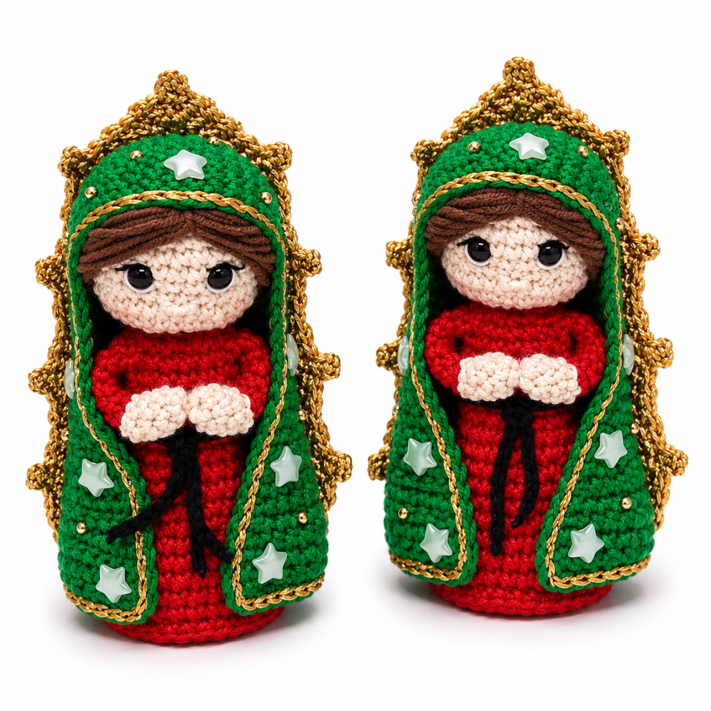 Nossa Senhora de Guadalupe em Crochê – 11 cm