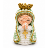 Mini Santinha -Rosa - 9cm