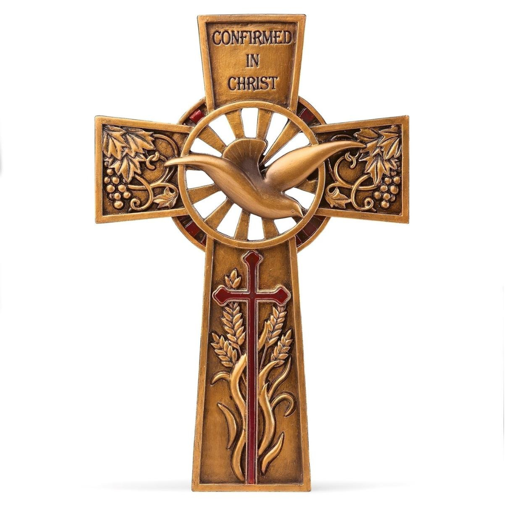 Cruz de Parede Crisma com Espírito Santo