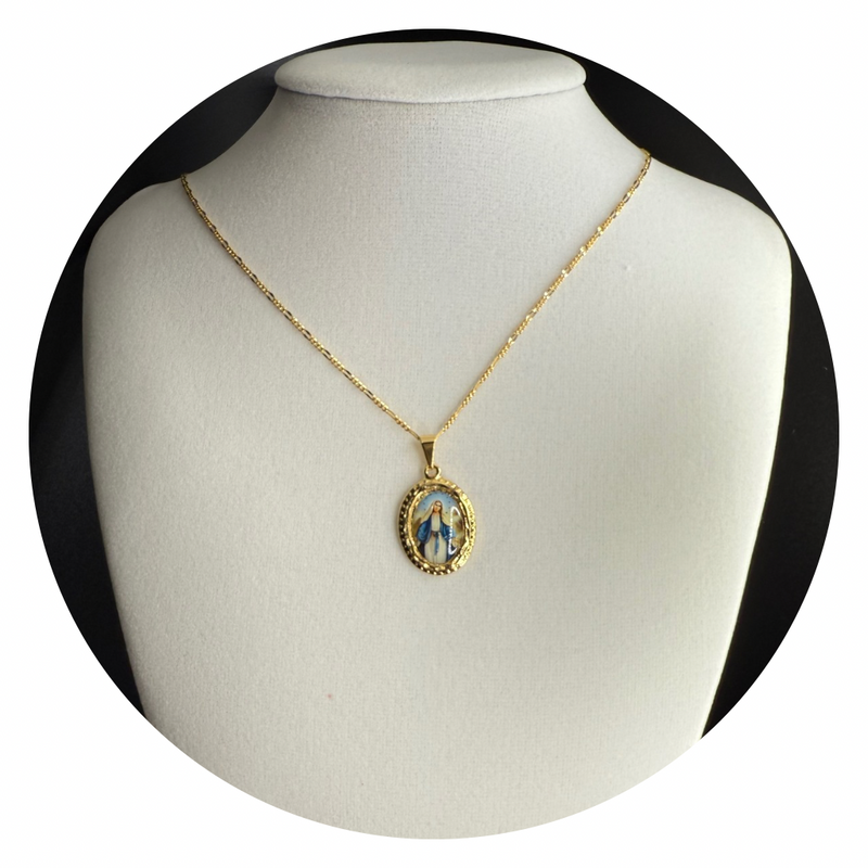 Our Lady of Grace Semi-Jewelry Necklace