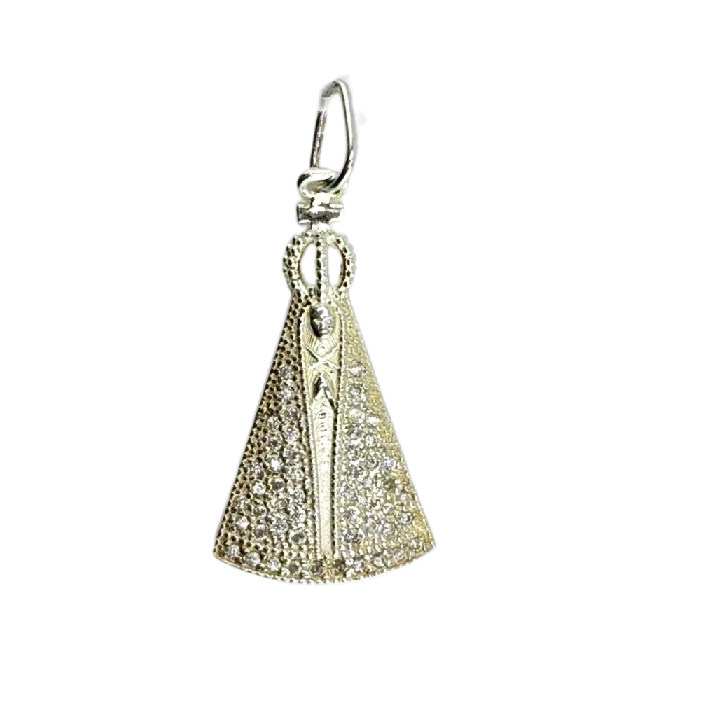 Our Lady of Aparecida Pendant - Silver