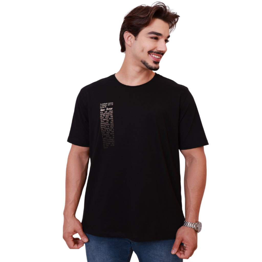 Camiseta São Jorge - Preta