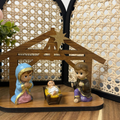 Christmas Nativity Scene with the Holy Family