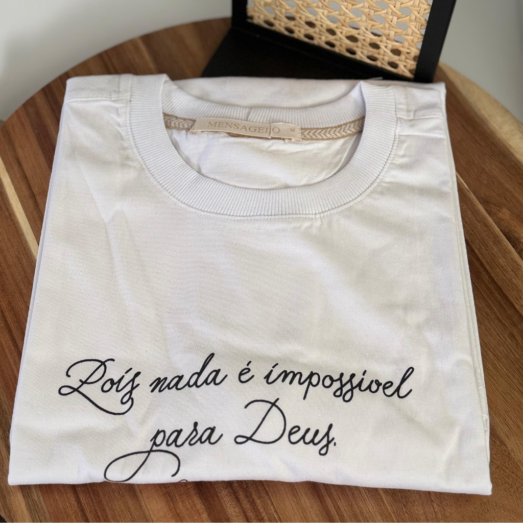 T-shirt nothing is impossible for God
