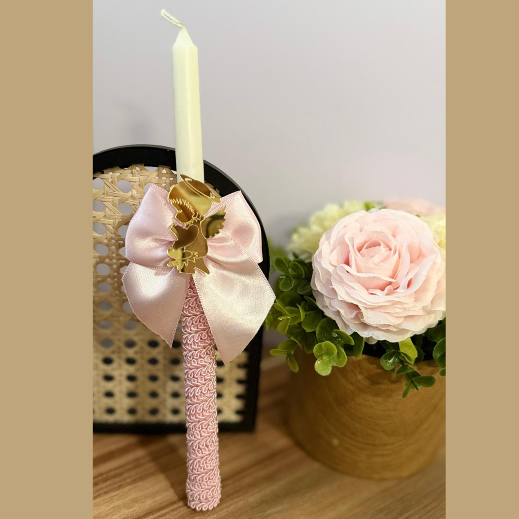 Traditional and personalized baptism/communion/confirmation candle