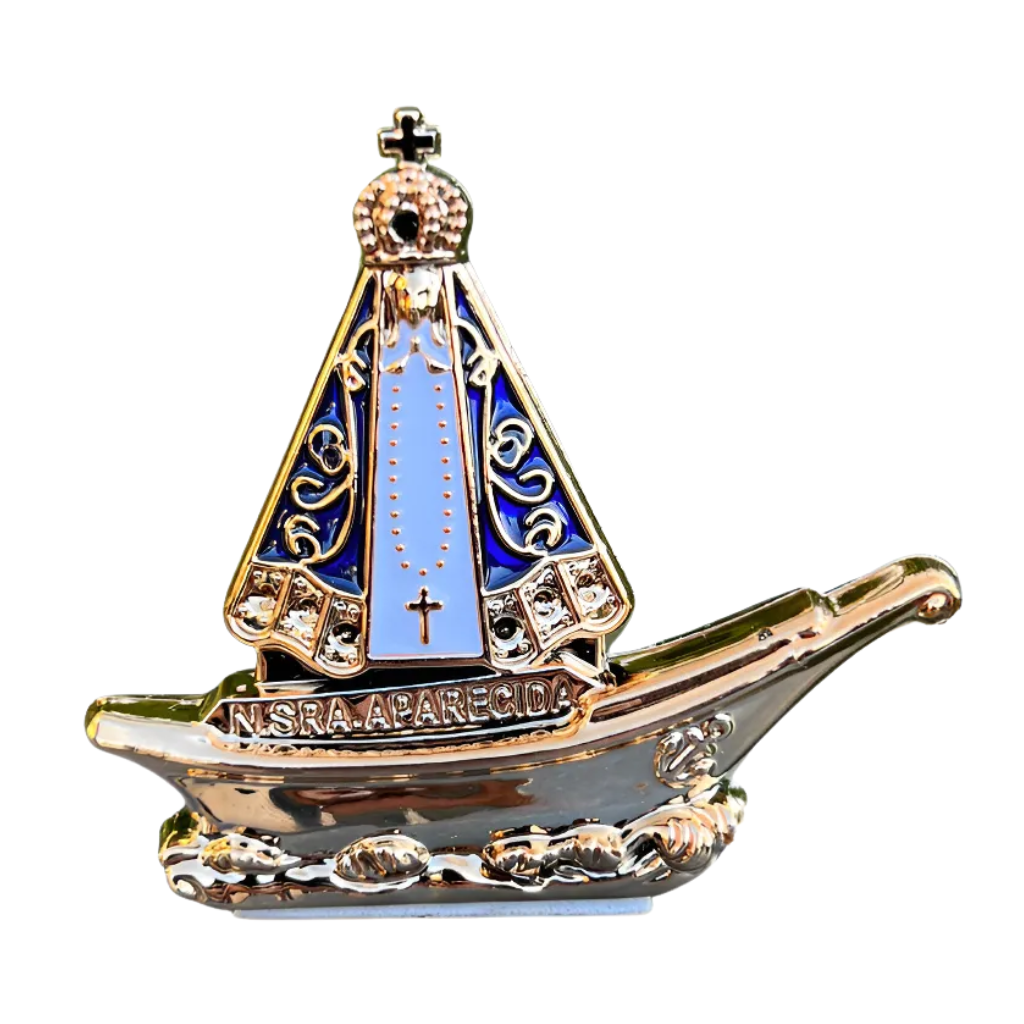 Enfeite Santinha De Carro Nossa Senhora Aparecida Barco