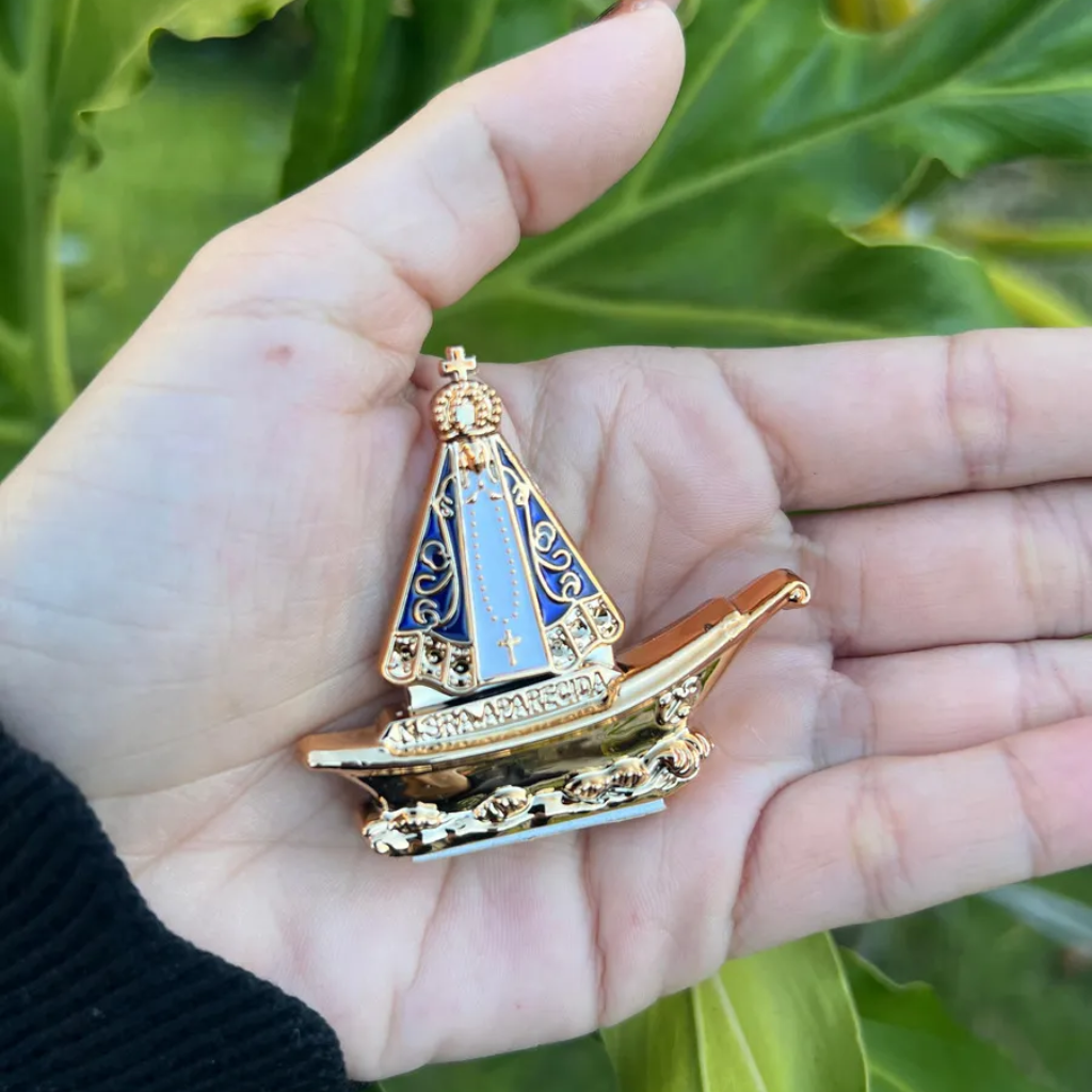 Enfeite Santinha De Carro Nossa Senhora Aparecida Barco