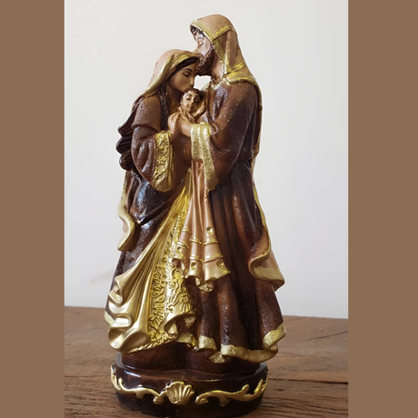 Sagrada Família 20cm Em Gesso Premium