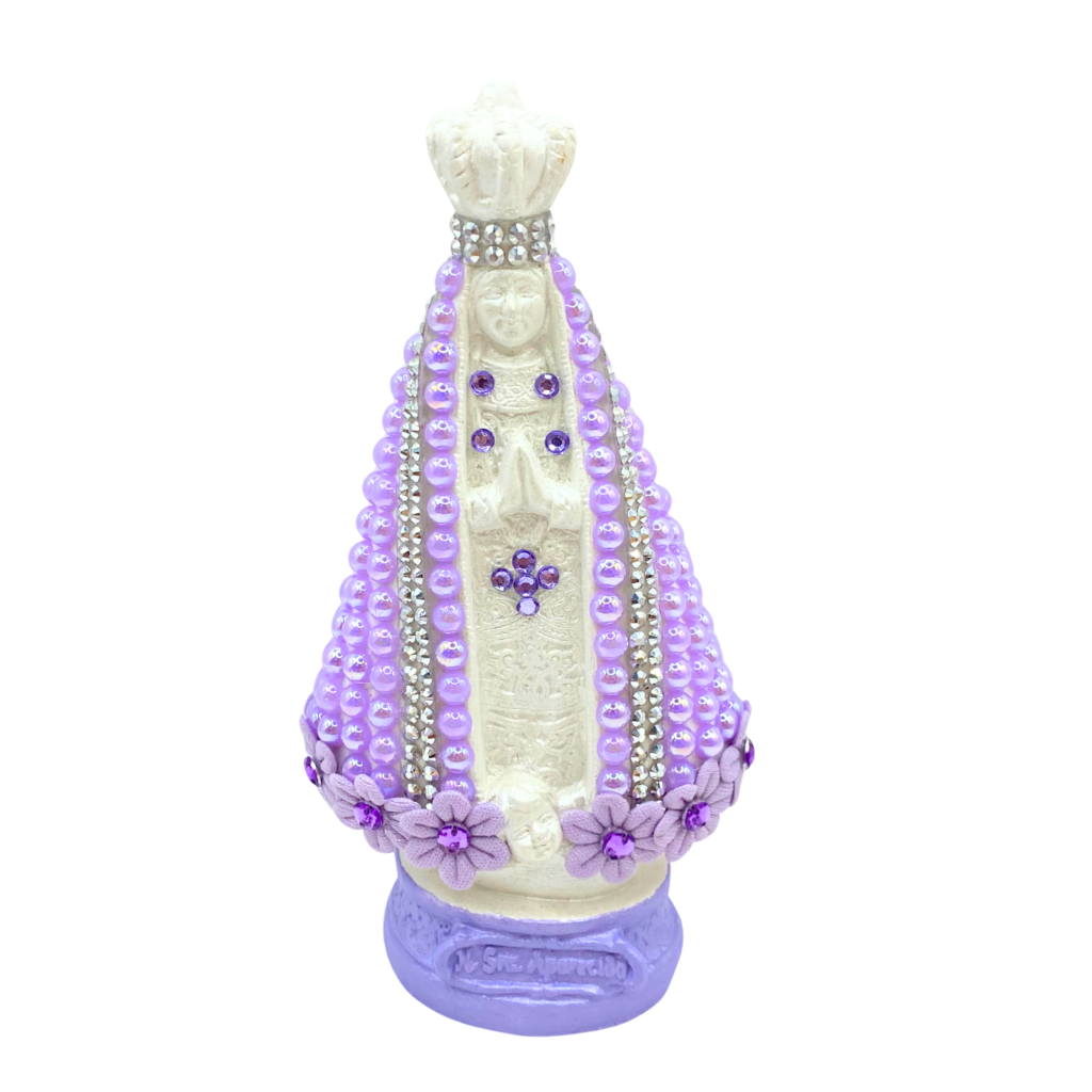 Image of Our Lady of Aparecida in Purple - 15cm