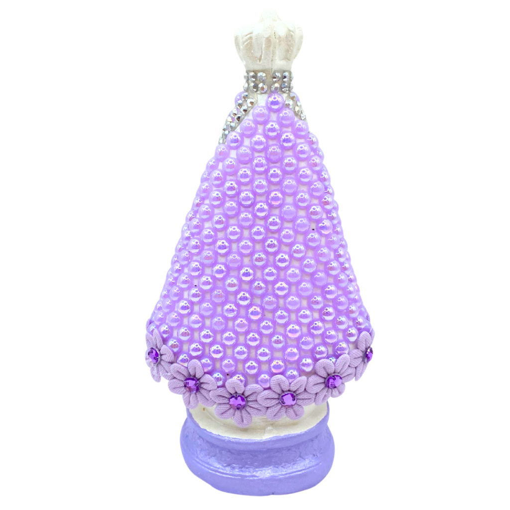 Image of Our Lady of Aparecida in Purple - 15cm