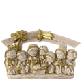 Children's Nativity Scene in Gold - 17cm