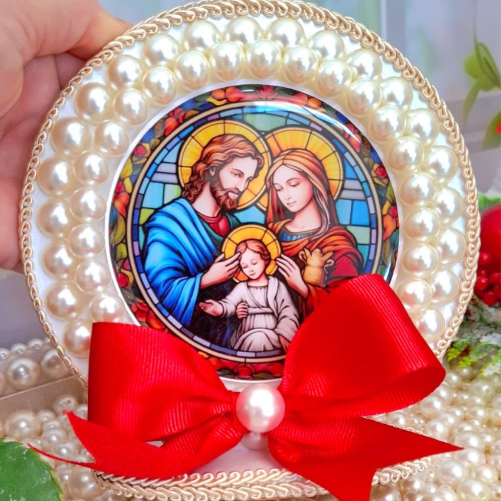 Adorno de Mesa de Sagrada Família