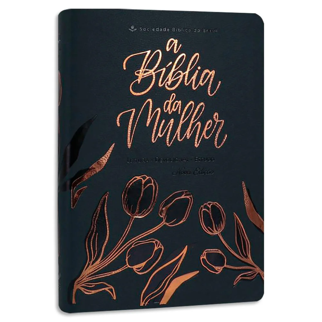 Bíblia da Mulher-Nova Edição ARC Azul Tulipa