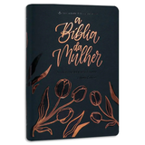 Bíblia da Mulher-Nova Edição ARC Azul Tulipa