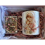 Kit Devocional – Maria e o Menino Jesus (tons rosé perolado)