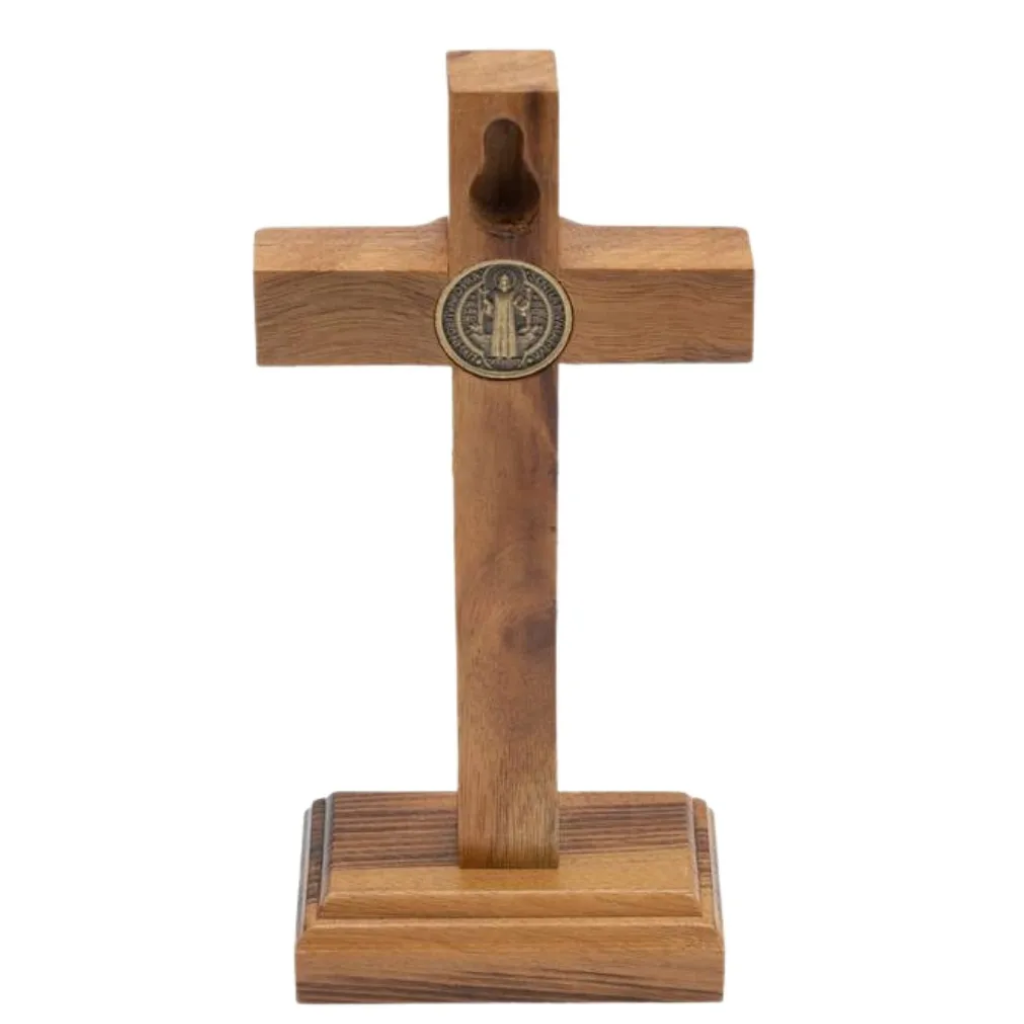 Crucifixo São Bento 12cm Parede Mesa