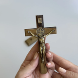 Crucifixo São Bento 12cm Parede Mesa