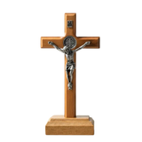 Crucifixo De Madeira São Bento 12cm