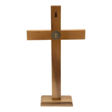 Crucifixo Madeira São Bento 40cm