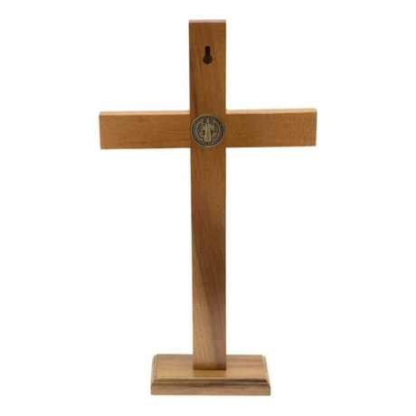 Crucifixo Madeira São Bento 40cm