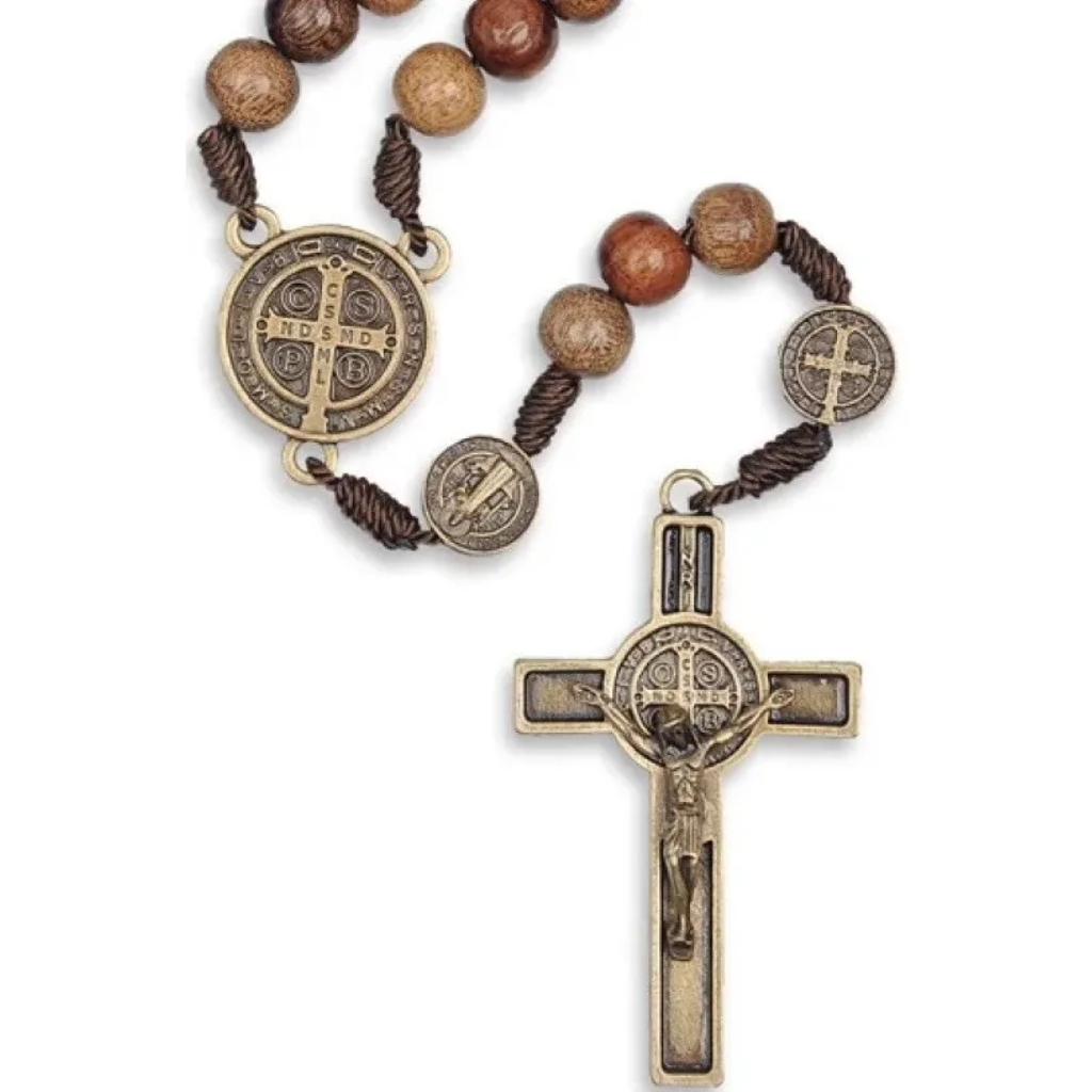 Terço Colar Medalha De São Bento