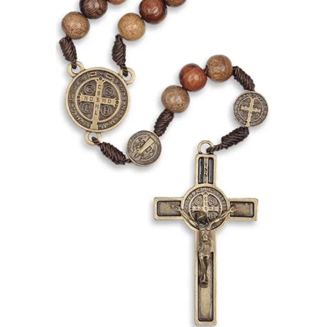 Terço Colar Medalha De São Bento
