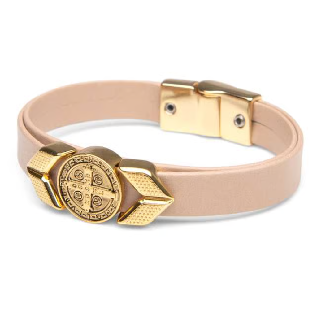 Pulseira São Bento Nude Dourado